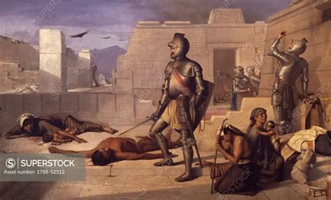 The Chobala Massacre During The Spanish Conquest By Felix Parra Mexico Th
