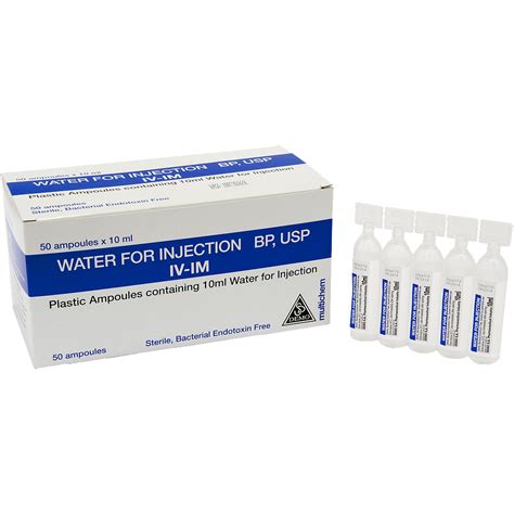 Amtech Medical Demo Water For Injection 10ml Ampoule Box 50 2511932