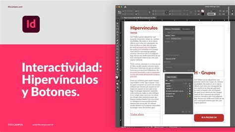 Interactividad Como Crear Hiperv Nculos Y Botones En Adobe Indesign