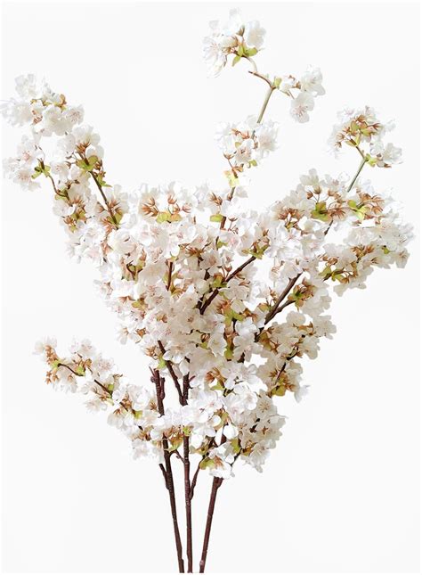 Ahvoler Artificial Cherry Blossom Branches Flowers Stems Silk Tall Fake