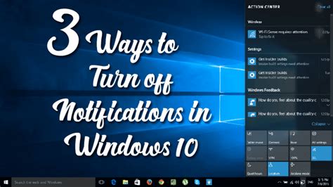 3 Ways To Turn Off Notifications In Windows 10