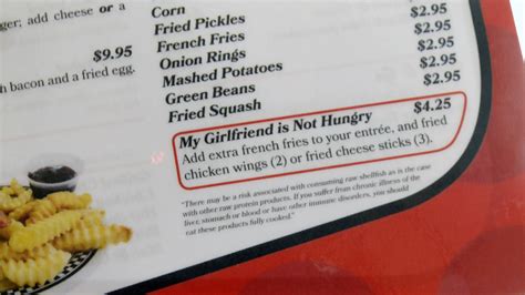 Mama Ds Diner Goes Viral For My Girlfriend Is Not Hungry Menu Option