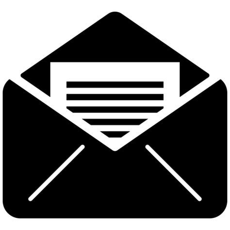 Black Email Icon Png At Collection Of Black Email