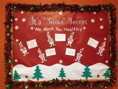 stay healthy this december with our office bulletin board
