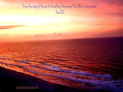 Spend one minute with god through a unique daily devotional newsletter. Scripture Wallpaper | Love the Beach Ocean Sunrise Desktop ...