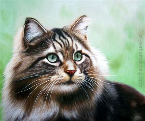 Photo To Painting Pet Portrait Painting Cat Oil Portrait