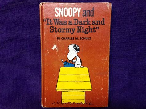 Vintage Snoopy And It Was A Dark And Stormy Night 1971 1st Edition