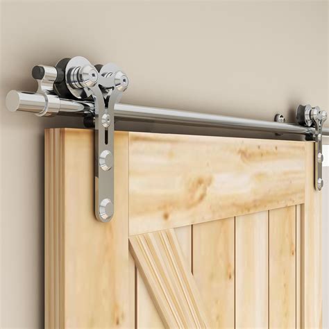 Wolfbird Stainless Steel Ft Cm Sliding Rail Barn Door Hardware Kit