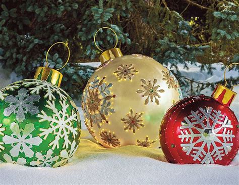 Each tree has multi color lighted fiber optics with 8 additional. Massive Fiber-Optic LED Outdoor Christmas Ornaments ...