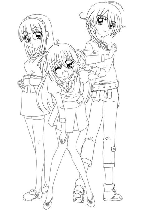 Printable Kirari And Her Best Friends Free Sheets Coloring Page