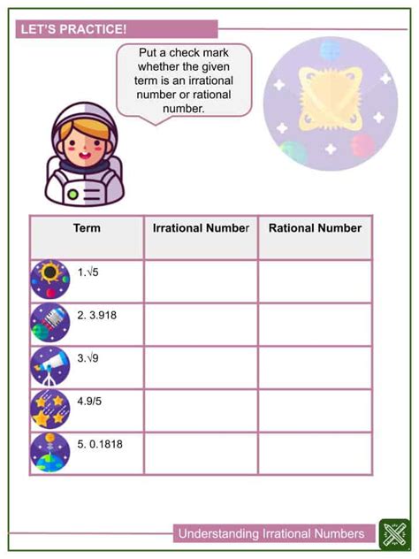 Approximations Of Irrational Numbers Independent Practice Worksheet Answers