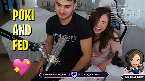 Pokimane And Fedmyster Having A Good Time Together Fed Eat Pokis