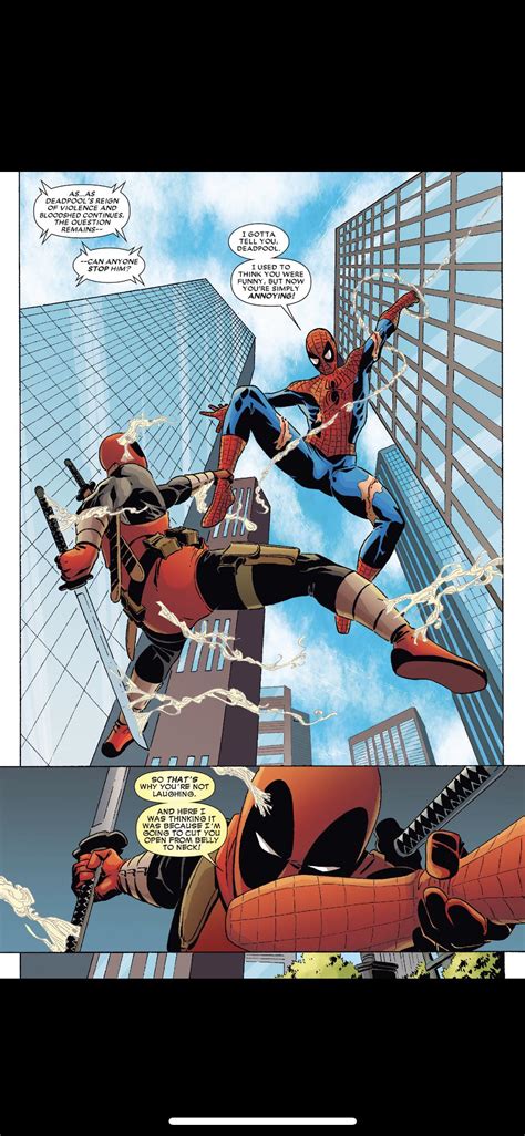 Deadpool Vs Spider Man Would Love To See This On The Big Screen