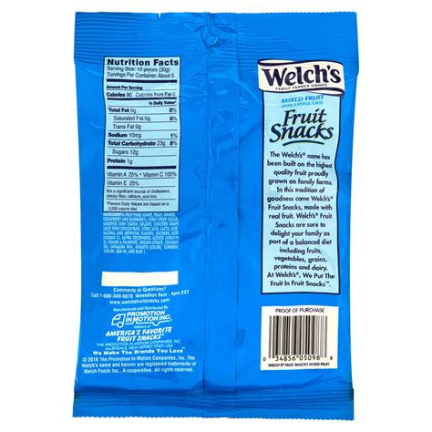 35 Welchs Fruit Snacks Nutrition Label Labels 2021