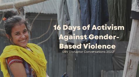 Unfpa 16 Days Of Activism Against Gender Based Violence Gbv Disruptor Conversations 2022