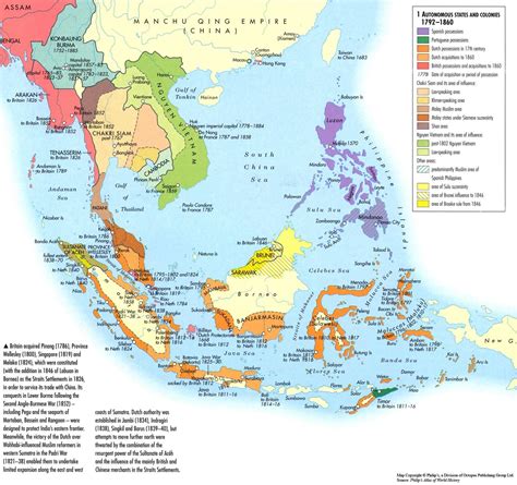 Colonization Of Southeast Asia 1792 1860 Vietnam Asia Map Asian