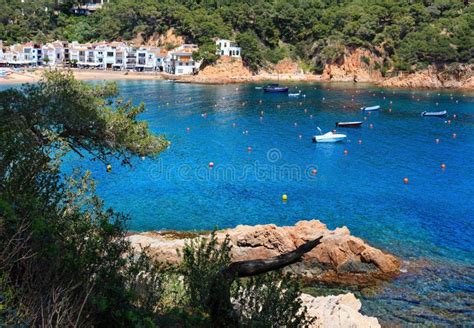 Tamariu Bay Costa Brava Spain Stock Photo Image Of Landscape