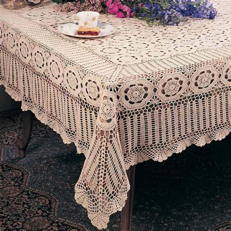 35 Crochet Lace Tablecloth Patterns The Funky Stitch
