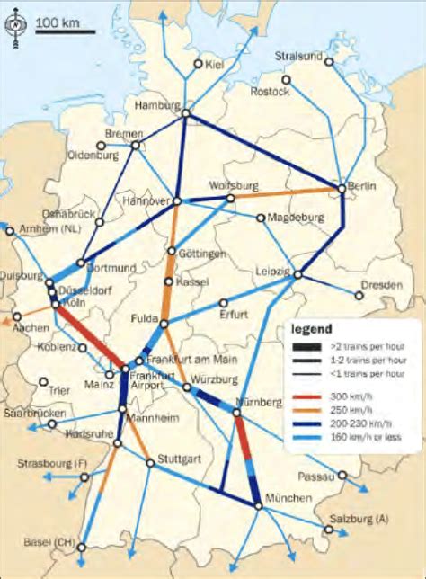 Main German High Speed Rail Corridors Until 2009 Download