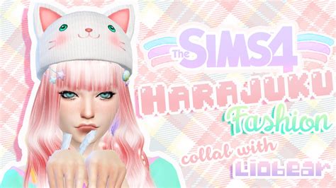 The Sims 4 Create A Sim Harajuku Collab W Liobear Youtube
