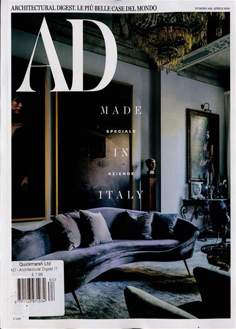 Architectural Digest Italian Magazine Subscription Buy At Newsstand