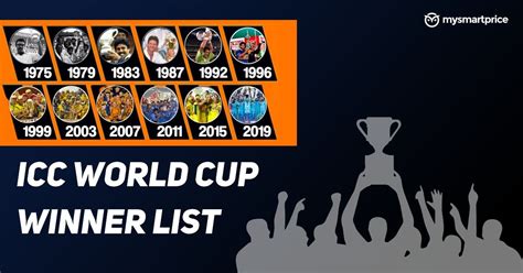 Icc Cricket World Cup Winners List 1975 To 2023 A Look At All