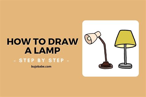 How To Draw A Lamp 2 Easy Ways To Draw Lamps Bujo Babe