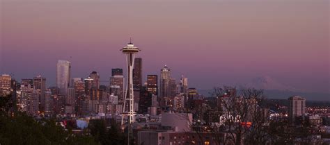 Wallpaper Seattle Skyline Sunset 44 Mt Rainier Seattle Wallpaper On