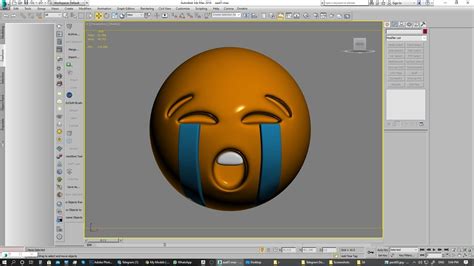 Emoji Loudly Crying Face 3d Model Cgtrader