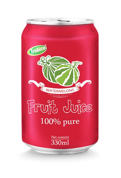 330ml Aluminum Can 100 Pure Watermelon Juice Trobico Oem Beverage Manufacturers