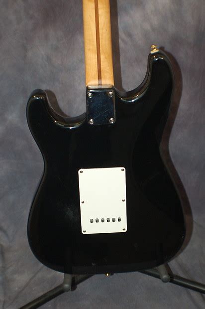 Black Fender Made In Mexico Squire Stratocaster Pro Reverb