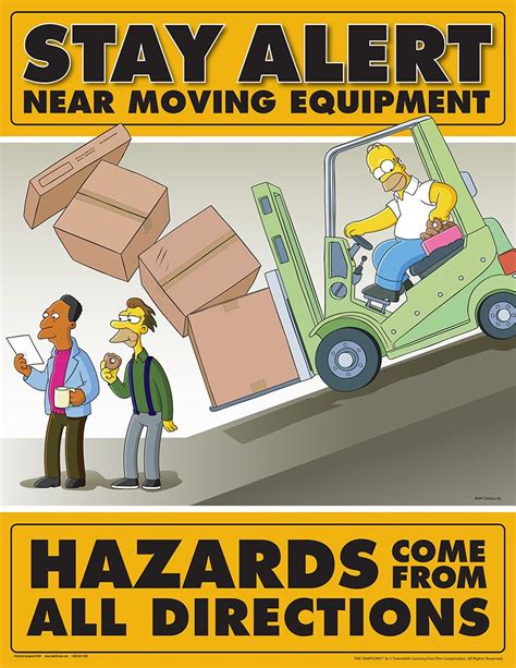 Personal Protective Equipment Ppe Safety Posters Simpsons Equipment