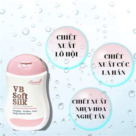 Dung dịch vệ sinh Phụ Nữ Hanayuki màu hồng VB Soft Silk ddvs Hana