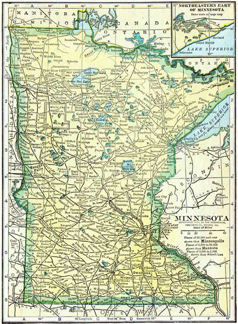 1910 Minnesota Census Map | Access Genealogy
