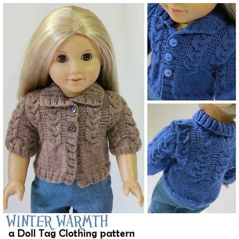 Knitted Doll Patterns Doll Dress Patterns Sweater Knitting Patterns Knitted Dolls Pattern