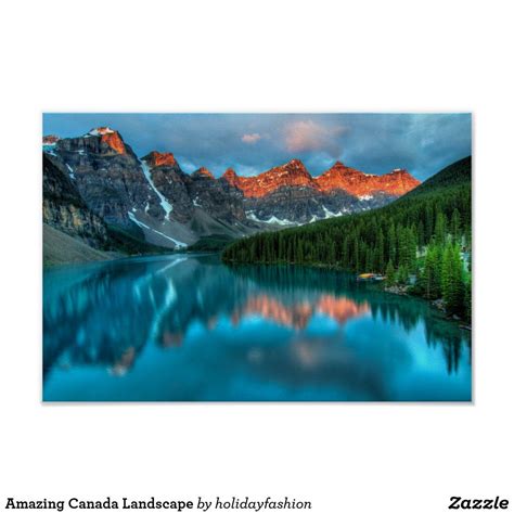 Amazing Canada Landscape Poster | Canada landscape, Landscape poster, Lake landscape