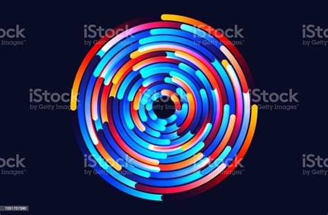 Star Trails Vector Background Illustration Made Up Of Colored Gradient