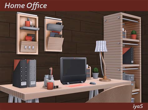 Soloriya Home Office Sims 4