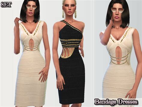 Classy Bandage Dresses By Puresim At Tsr Sims 4 Updates