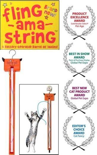 Fling Ama String Hysterical Cat Toy Dogtime