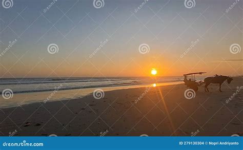 Waves Whisper Farewell As Daylight Fades Stock Photo - Image of waves