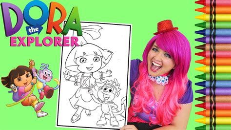 By best coloring pagesoctober 19th 2017. Coloring Dora The Explorer Princess GIANT Coloring Book ...