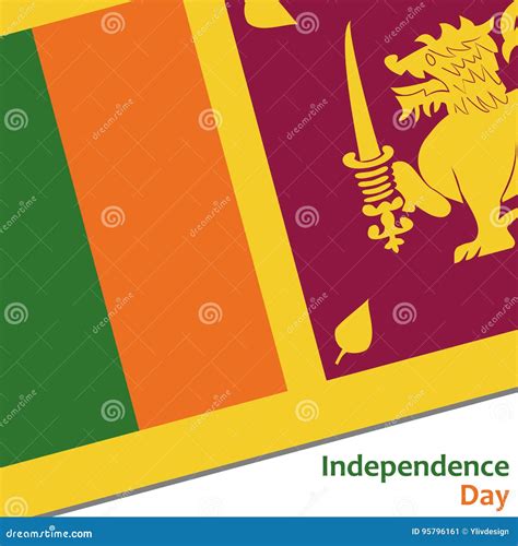 Sri Lanka Independence Day Stock Vector Illustration Of History 95796161