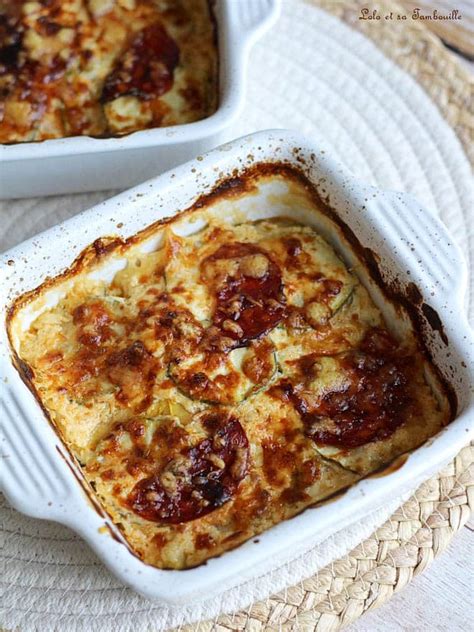 Gratin de courgettes au chorizo comté Lolo et sa tambouille