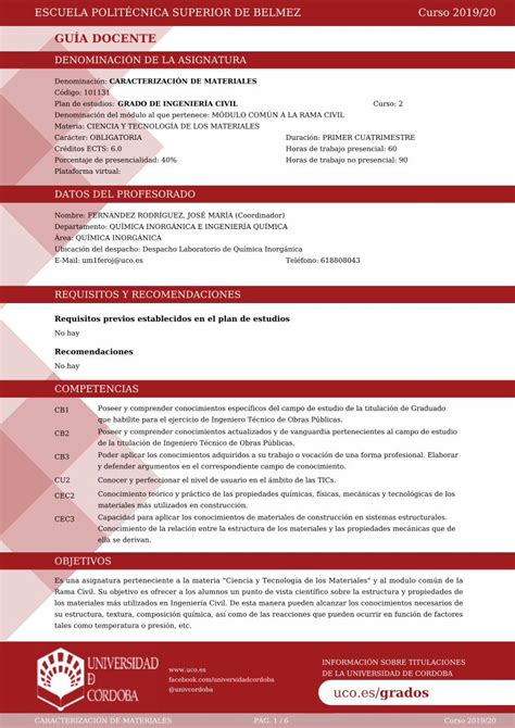 PDF DENOMINACIÓN DE LA ASIGNATURA Producción de hierro y acero