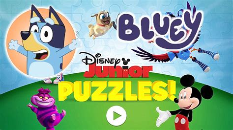 Disney Jr Puzzles Bluey Youtube