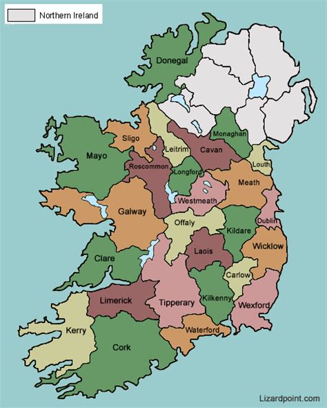 Ireland Map Of Counties Metro Map