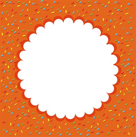 Orange Confetti Template Background 541036 Vector Art At Vecteezy