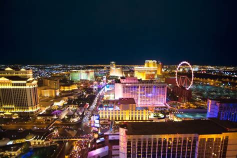 Las Vegas At Night Editorial Image Image Of Business 43064755