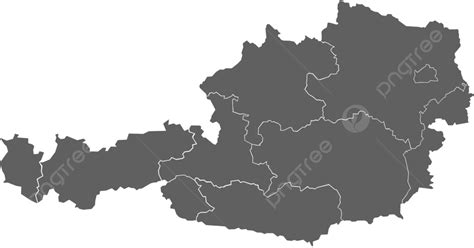 Map Of Austria Tyrol Illustration Boundary Vector Tyrol Illustration